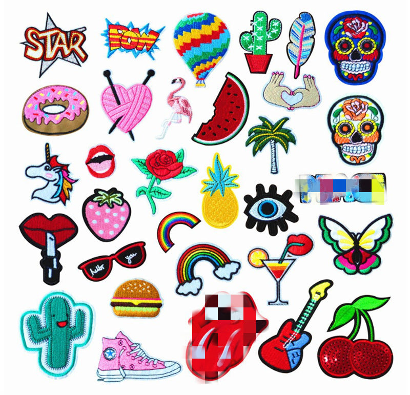 Wholesale Cartoon flower embroidery patch FS